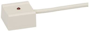 Mini-Glasbruchsensor "Z", ws, Kl. B VdS: G182513, Kabellänge 6 m