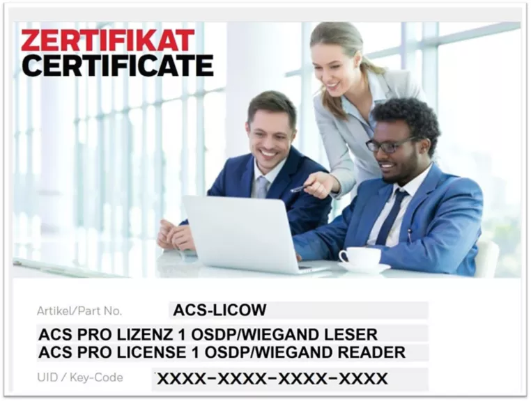 ACS PRO OSDP – Wiegand Lizenz pro Leser