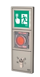 uP-Steuerterminal Stand-Alone,Modell1384 3-fach-Rahmen,Jung LS990-Edelstahl-Optik