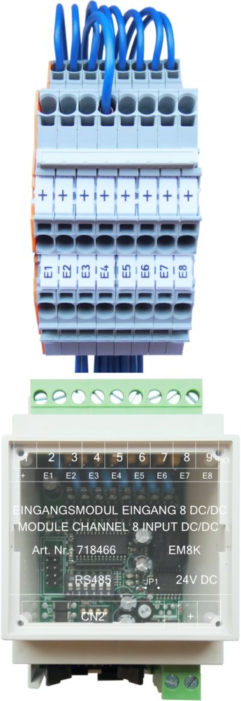 Eing.-modul 8 Eing. 9-polige Klemme