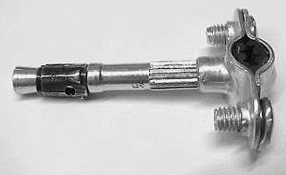 Edelstahldübel mit Edelstahlklemme für LWL-Kabel DTS (100 Stk.)