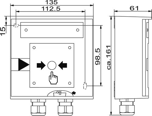 Ex-Handfeuermelder (Standard), IP66