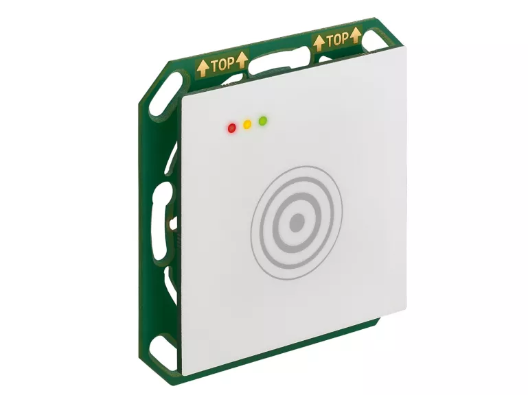 Insertic-60 Multi-ISO RS485 Weiß, Feller LEGIC, Mifare DESFire u. BLE Leser