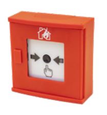 Funk-Handfeuermelder große Bauform, rot