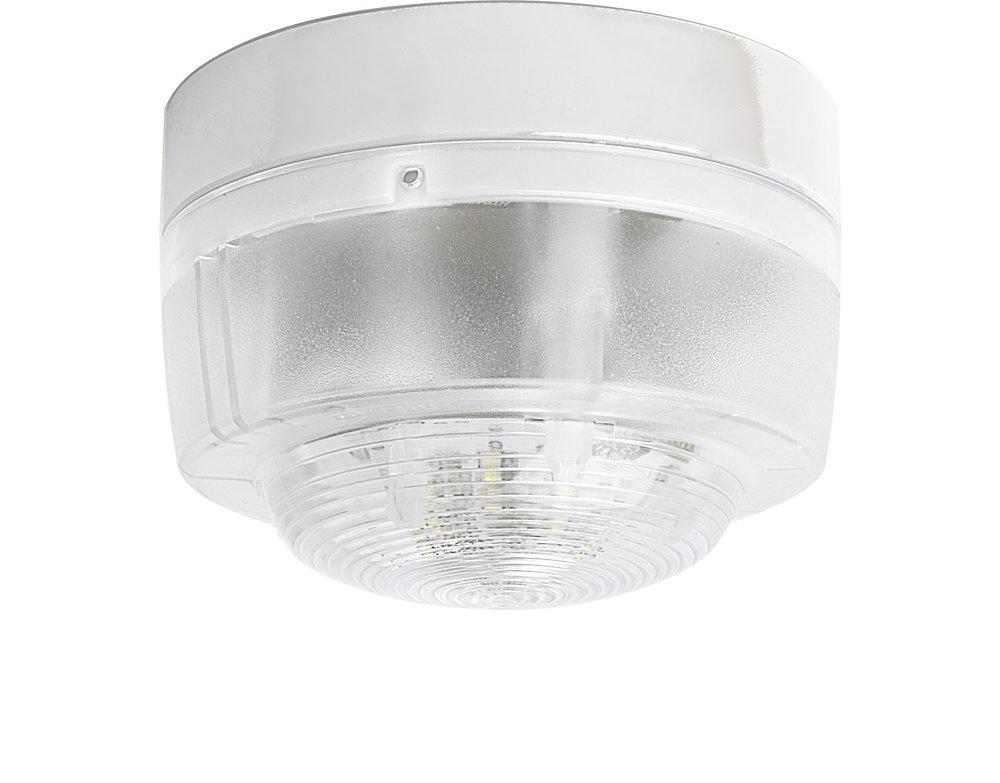 Opt. Signalgeber WW Kat. W+C EN 54-23, flacher Sockel.