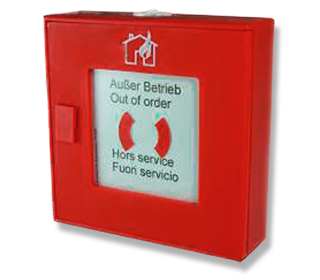 Handfeuermelder nach EN54-11 für NOTIFIER Grenzwert-Brandmelderzentra