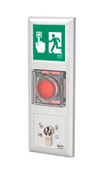 uP-RWT-Steuertermin 1385 GIRA 55 weiß 3R Vernetzbar, mit bel. Hinweisschild.