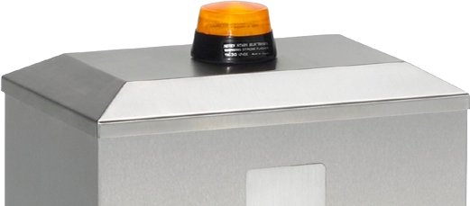 Blitzleuchte für Edelstahlsäule