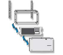 19" Einbaurahmen für Druckermodul PRN-ID-KIT
