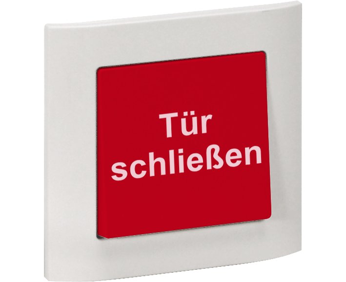 Auslösetaster für Feststellanlage in uP-Ausführung