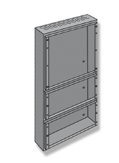 Zentralengehäuse für NF 3000 Normale Tiefe, zwei Erweiterg.