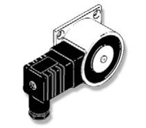 Türhaftmagnete (aP), 1450 N mit Verpolschutz, Anschluss seitlich