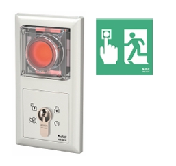 uP-Fluchttürterminal, Modell 1380 2-fach-Rahmen, System Gira Standard