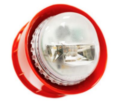 Ringbusgespeister optischer Alarmgeber für Wandmontage, EN54-23 W Klasse, roter