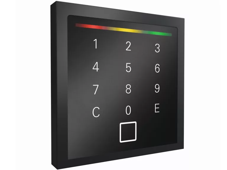 Siedle Touch Multi-ISO, 12.T., Antrazit LEGIC, Mifare DESFire u. BLE Leser Tast