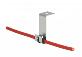 Edelstahl J-Clip und Silikonhülse (100 S für Montage der Sensorkabel