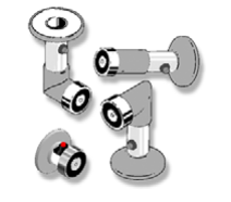 Türhaftmagnet (aP), 700 N, Schwenkkopf mit Verpolschutz, Wand-/Bodenmontage