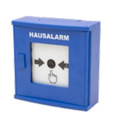 Funk-Handfeuermelder große Bauform, blau