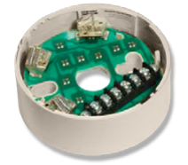 Sockel mit integrierter Melderheizung Ringbus,Farbe: weiß