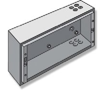 Zusatzgehäuse für NOTIFIER-BMZ normale Tiefe