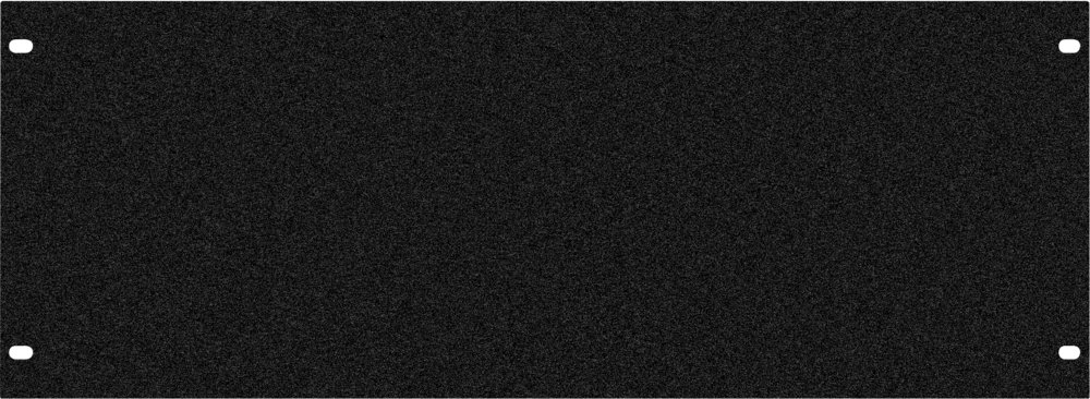 Blindplatte 4HE schwarz für INTEVIO