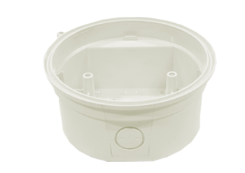 aP-Sockel IP 44 für adressierbare, Ringbus-Alarmgeber Serie NFXI, reinweiß