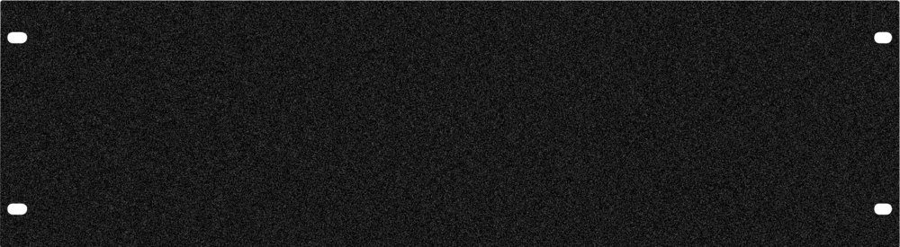 Blindplatte 3HE schwarz für INTEVIO