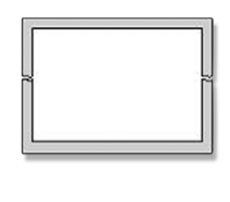 Unterputz-Rahmen für NF 3000 in Verbindg mit BB1-1B, BB2-1B