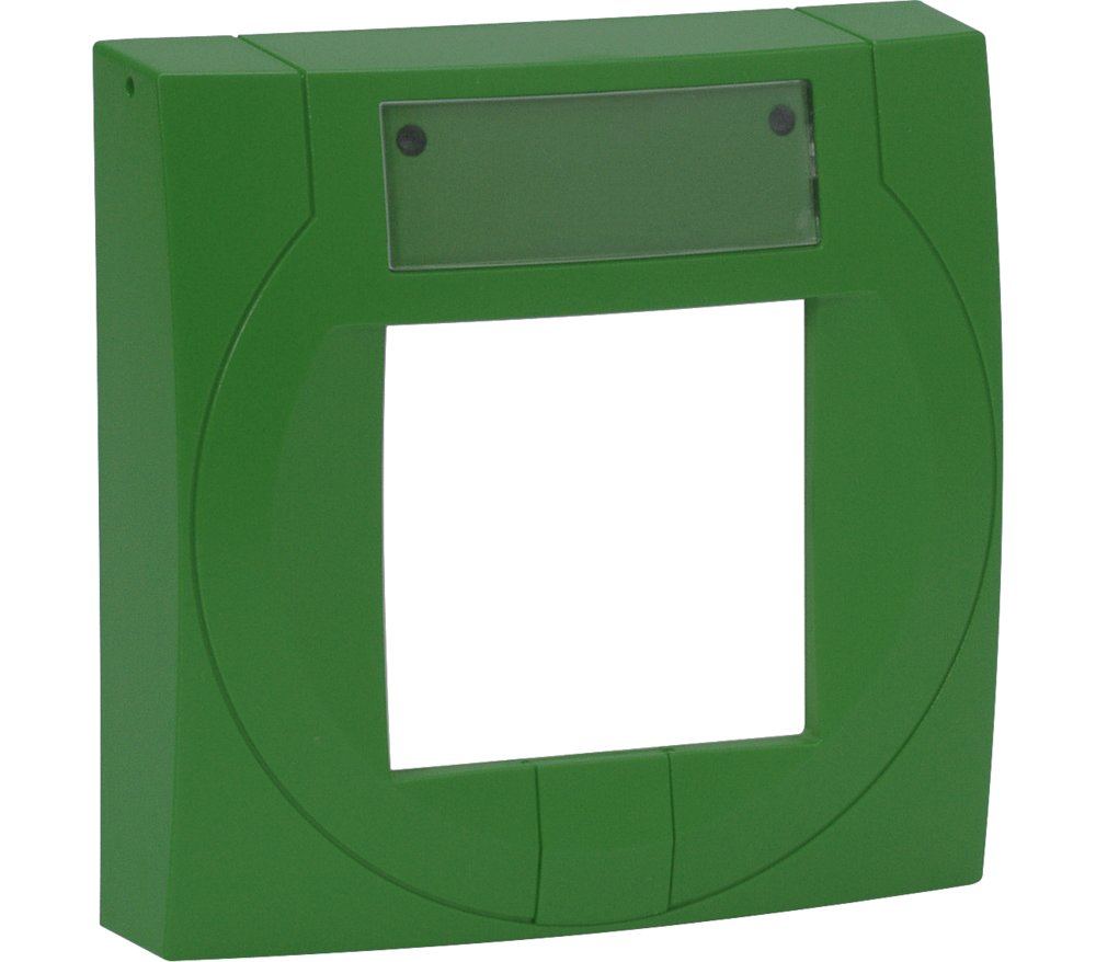 Handmelder kleines Gehäuse grün, ähnlich RAL 6002