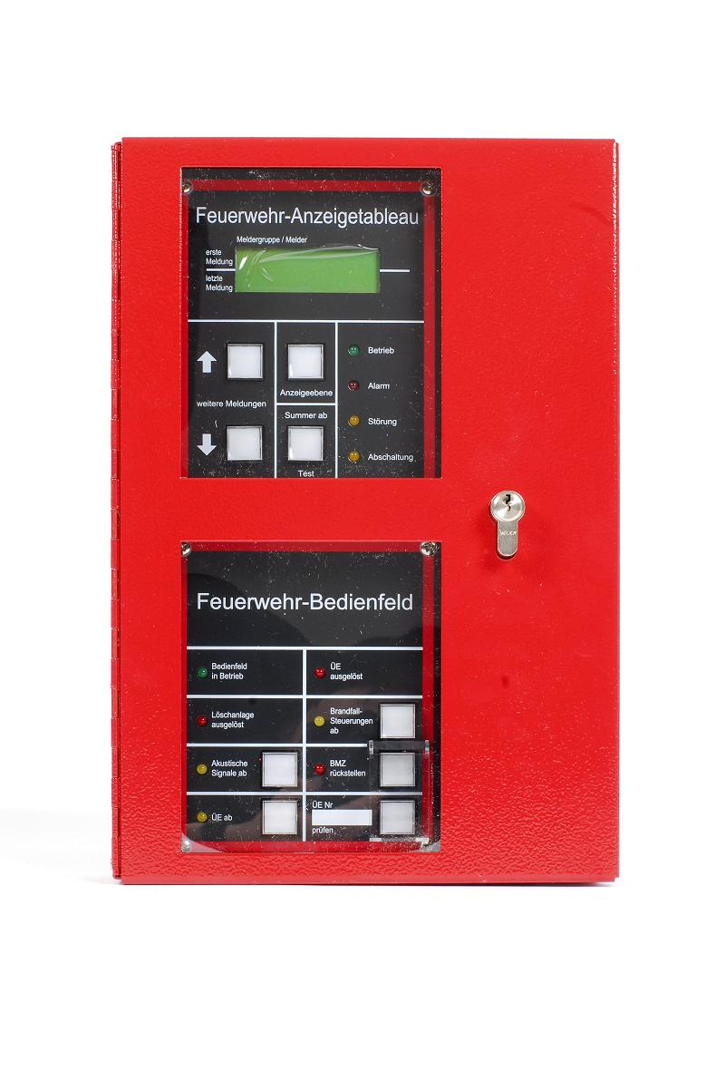 FW-Info- & Bediensystem K2 S1 eintüriges Stahlblech-aP-Gehäuse, redund