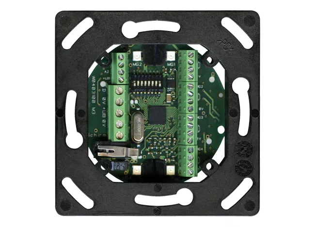 DUO I/O-Modul BUS-2/BUS-1, uP 4E/2A VdS: G109010 Kl.C, EN50131-3 Gr.2
