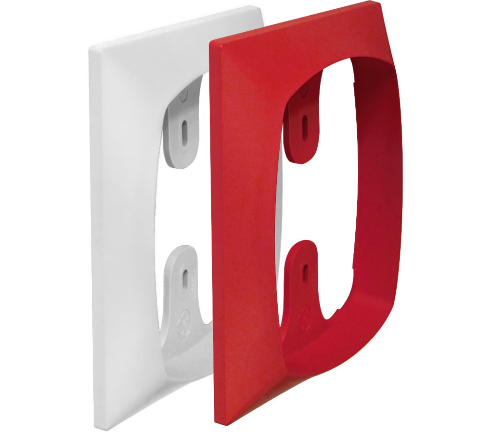 IQ8Wireless Montagerahmen f. IQ8Alarm, rot und weiß