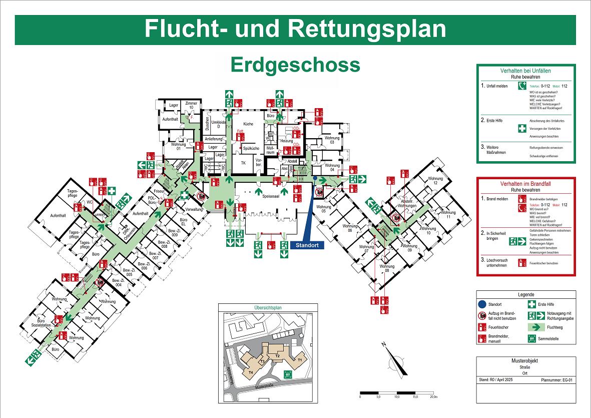 Flucht-u.Rettungsplan nach DIN ISO 23601