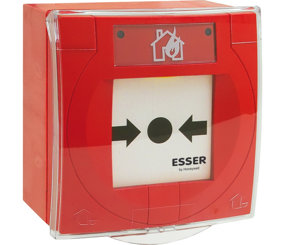 IQ8MCP kompakt, rot, IP66/67 mit Glas, mit Trenner, ESSER