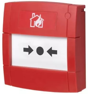 Handmelder mit Glasscheibe