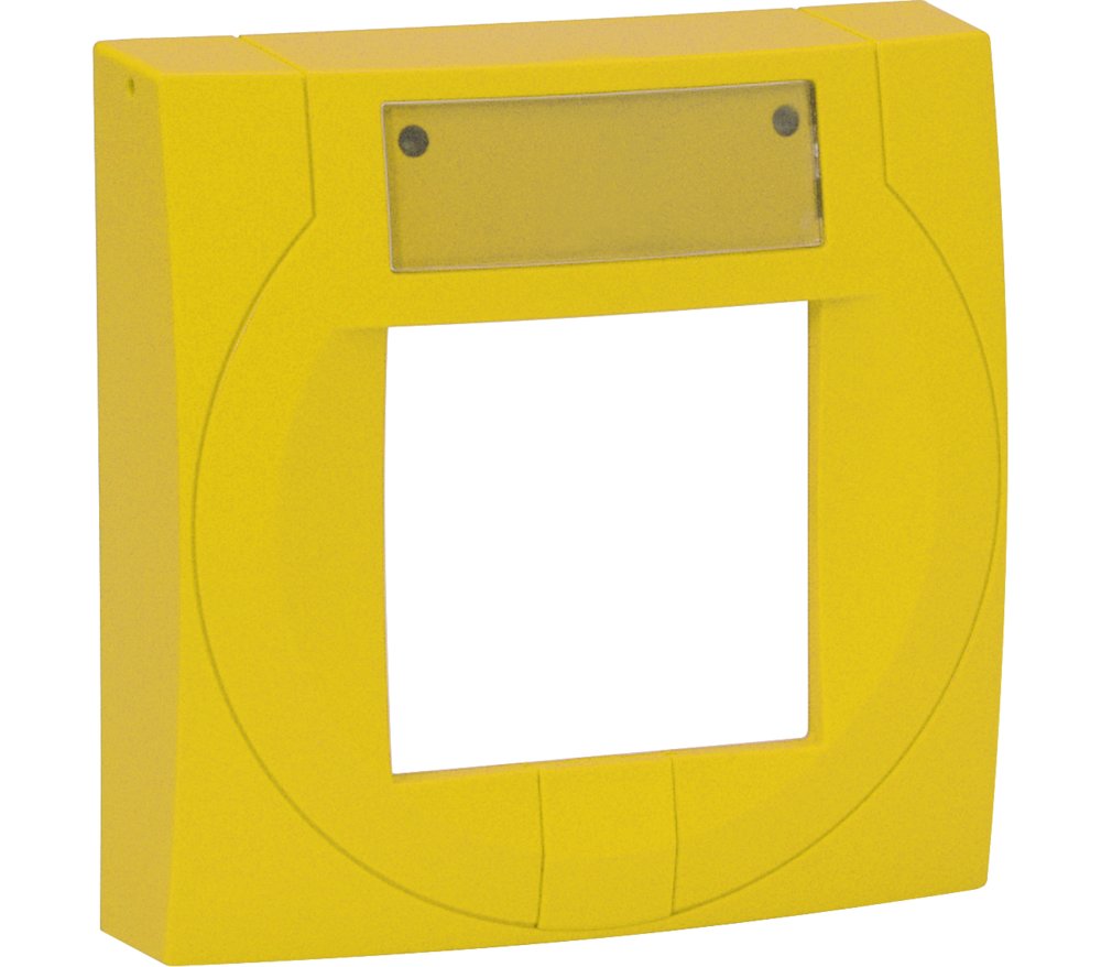 Handmelder kleines Gehäuse gelb, ähnlich RAL 1021