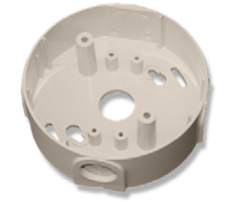 Montagesockelzusatz für aP-Montage zur Kabeleinführung mit PG-Verschraubung