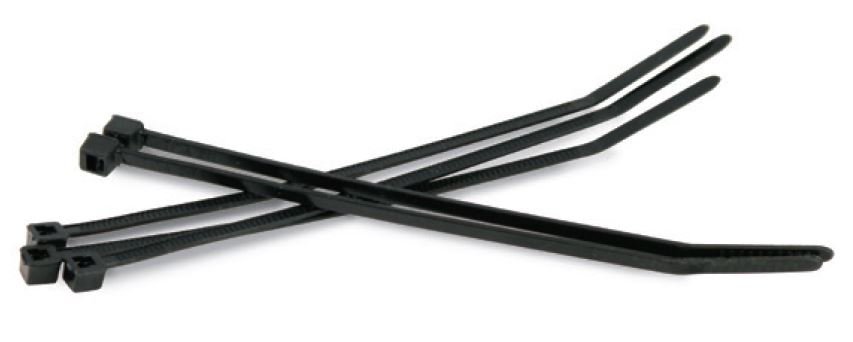 Kabelbinder schwarz für 762251 (VPE 100) Einsatztemperatur bis 110øC