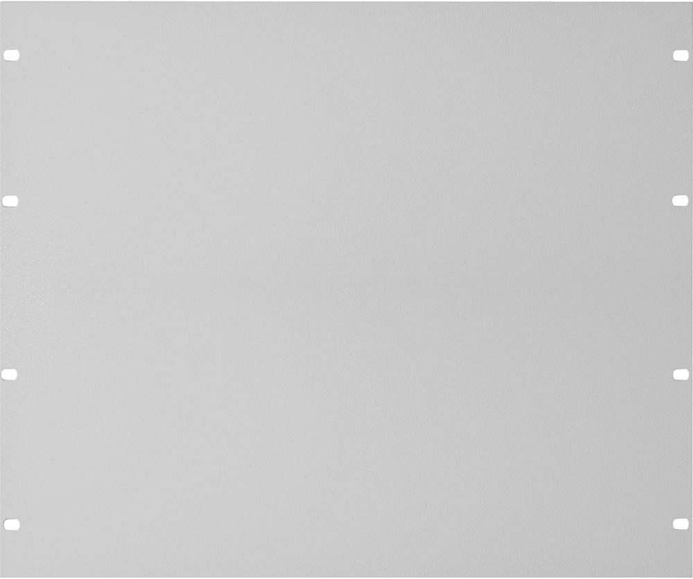 Blindplatte 19", 9 HE Farbe: hellgrau