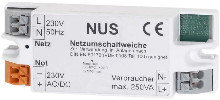 Netzumschaltweiche /NUS 250VA,cbl CS