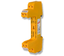 Basisteil für Überspannungs-Schutzmodul für NF-Ringbus und Zentralenvernetzung