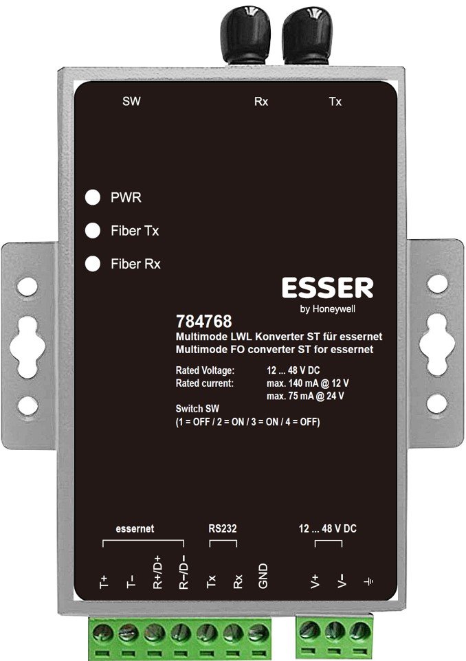 Multimode LWL Konverter ST für essernet