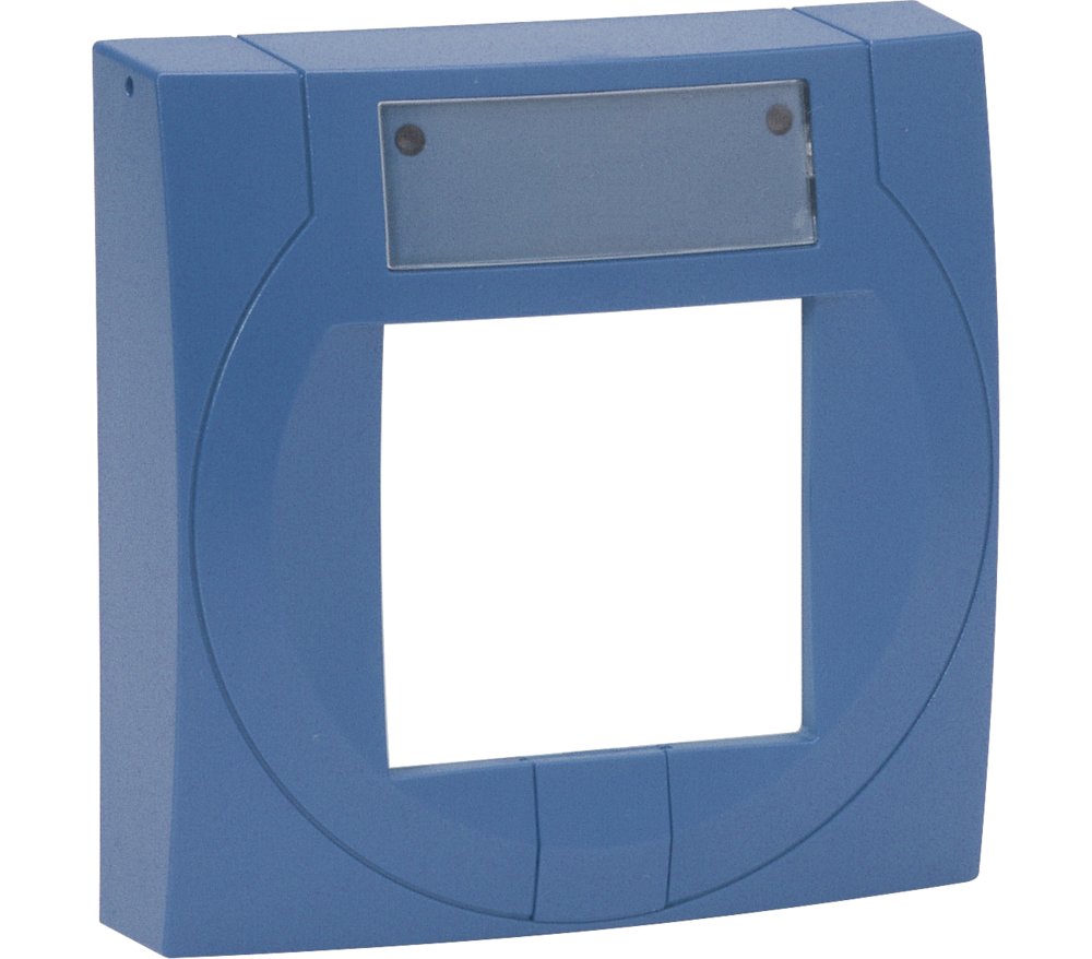Handmelder kleines Gehäuse blau, ähnlich RAL 5015