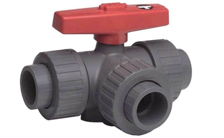 Drei-Wege Kugelhahn ABS für Ansaugrauchmelder