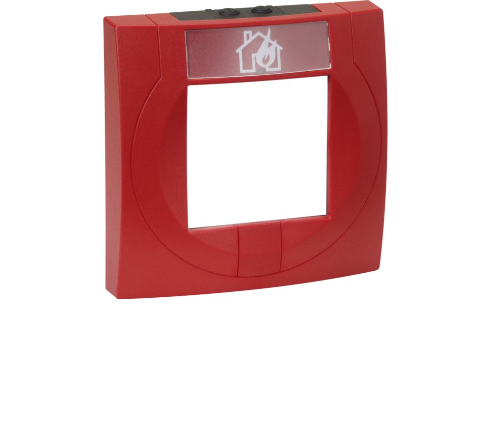 Handmelder Gehäuse, rot mit Glas, rot, ähnlich RAL 3020