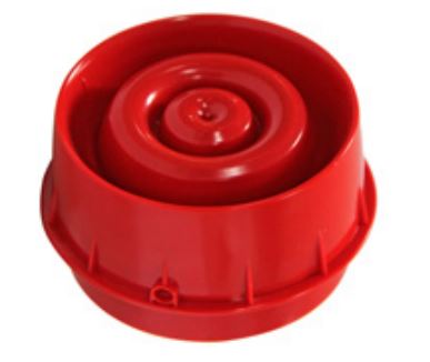 Ringbusgespeiste akustische Funk-Wandsirene rot