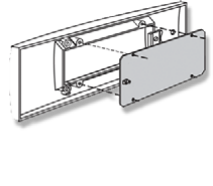 Blindplatte für Erweiterungsdeckel Typ ECK-B