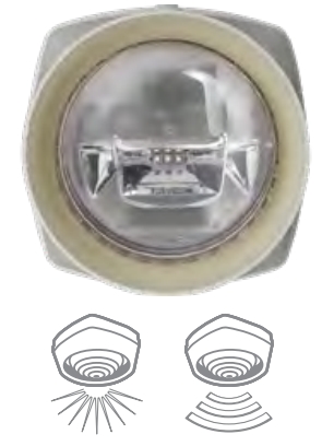 IQ8Alarm Plus Kombi Signalgeber EN54-3/-23, Gehäuse/Blitz: weiß/rot