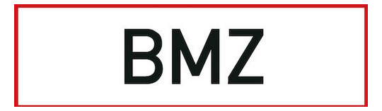 Aufkleber BMZ 297x105mm