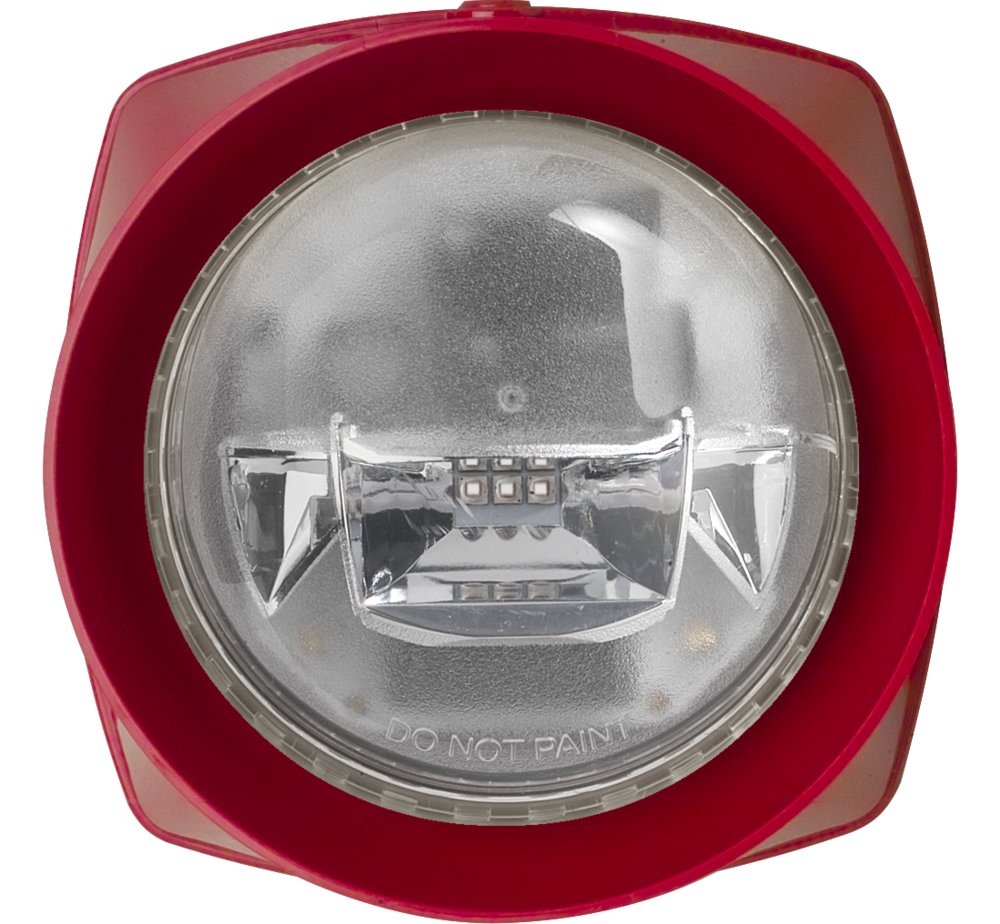 IQ8Alarm Plus Kombi Signalgeber EN54-3/-23, Gehäuse/Blitz: rot/weiß